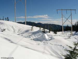 Out-of-bounds Jump-Built by some snowboarders