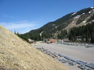 Black Mountain Chair Construction-Parts in Parking Lot