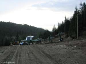 Raven Ridge Quad-Bottom Station Under Construction