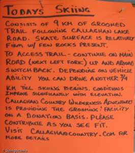 Ski Report-At the bottom