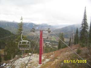 Timber Chair-Down Line. Photo by: Skilifts.org Member: Helper