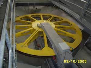 Timber Chair-Bullwheel. Photo by: Skilifts.org Member: Helper