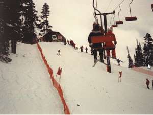 Orange Chair-Upper Liftline (circa 1981)