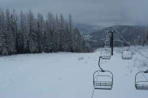 Silverlode Triple-Chairs Waiting for Winter!. Photo by Allan