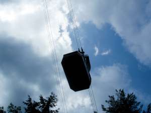 Red Skyride-Under a cabin! Photo By Kmart