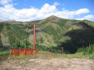 Curved T-bar North-Looking down the Up Line