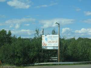 Lake Eden-Sign at the Gate