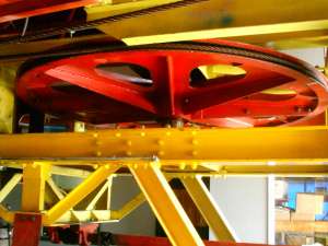 Old Gondola-Aux Drive Bullwheel. Photo by Poloxskier (Bryan)