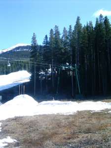 Sunny T-bar-Top Station. Photo by Poloxskier (Bryan)