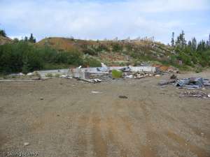 Mount Arrowsmith Upper-Remains of the burn lodge.